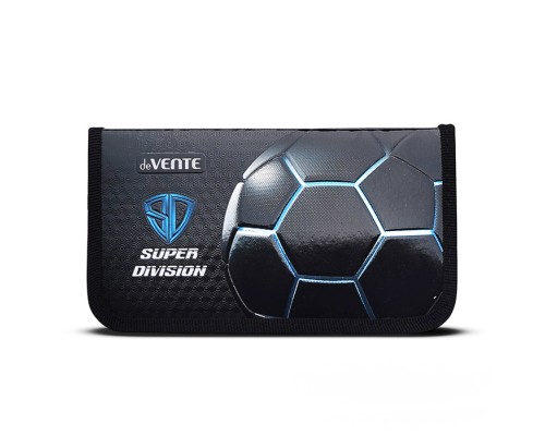 Пенал "Super Division" 205x120 мм, одностворчатый прямоугольный, на молнии, картон с покрытием из фольги с конгревным тиснением