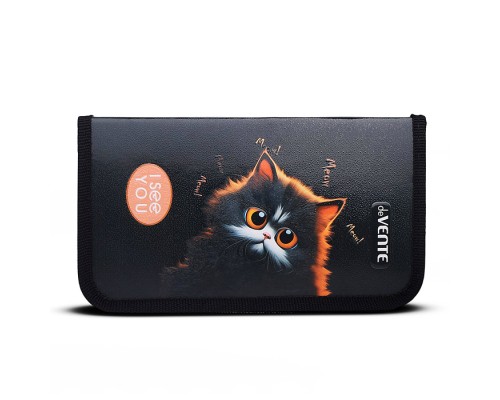 Пенал "I See You" 205x120 мм, одностворчатый прямоугольный, на молнии, картон с конгревным тиснением