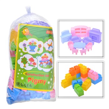 Конструктор "Малютка" (130 элементов) (в пакете)