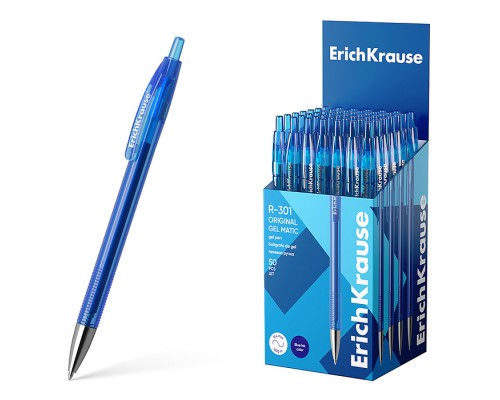 Ручка гелевая автоматическая R-301 Original Gel Matic 0.5, цвет чернил синий