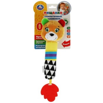 Текстильная игрушка пищалка "Мишка"