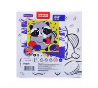 Картина по номерам "Толстый енотик" 15х15см.