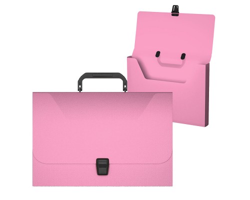 Портфель пластиковый Diagonal Pastel, FC, розовый (в пакете по  1шт.)