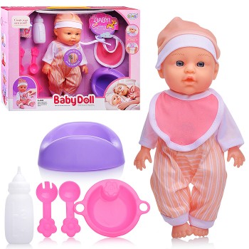 Пупс "Саша" (пьет, писает) с аксессуарами, в коробке