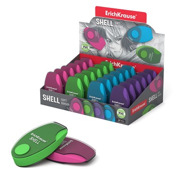 Ластик в пластиковом футляре Shell