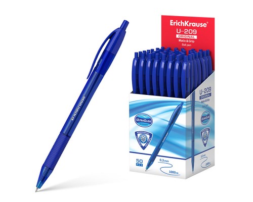 Ручка шариковая автоматическая U-209 Original Matic&Grip 1.0, Ultra Glide Technology, цвет чернил синий