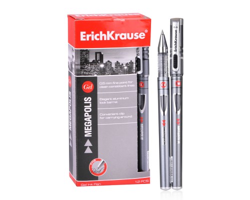 Ручка гелевая MEGAPOLIS GEL, цвет чернил черный