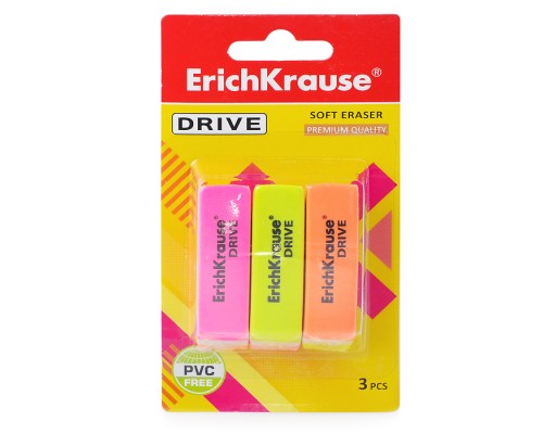 Ластик Drive (в блистере по 3 шт.)