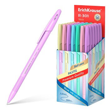 Ручка шариковая R-301 Pastel Stick 0.7, цвет чернил синий
