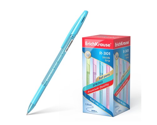 Ручка шариковая Stick&Grip Spring 0.7, цвет чернил синий