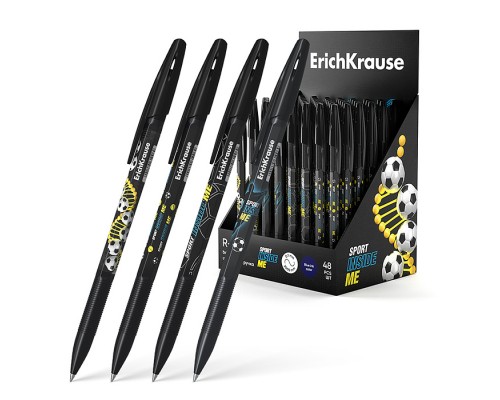 Ручка шариковая ErichKrause R-301 Stick&Grip Sport DNA 0.7, цвет чернил синий