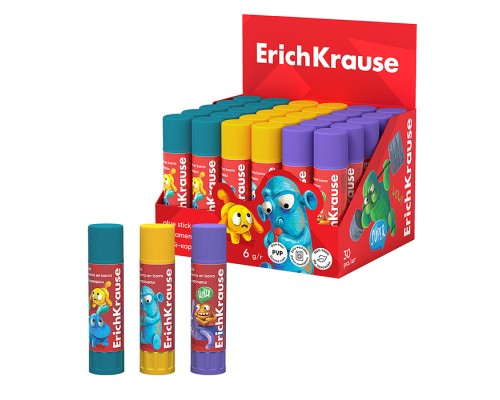 Клей-карандаш EasyStick Jolly Friends, 6г