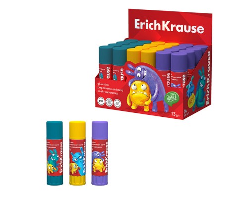 Клей-карандаш EasyStick Jolly Friends, 13г