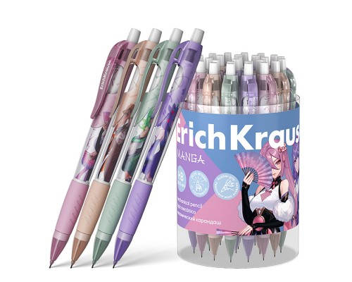 Карандаш механический Butterfly Manga 0.7 мм, с ластиком, НВ