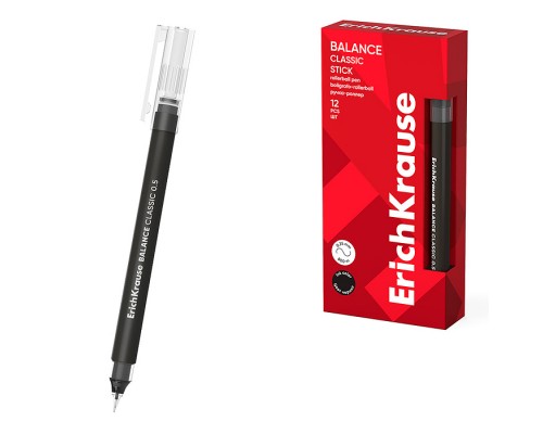Ручка-роллер Balance Stick Classic, 0.5, цвет чернил черный (в коробке по 12 шт.)