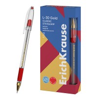 Ручка шариковая L-30 Gold Stick&Grip Classic 0.7, Super Glide Technology, цвет чернил красный