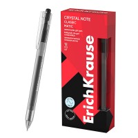Ручка гелевая автоматическая Crystal Note Matic Classic 0.5, цвет чернил черный