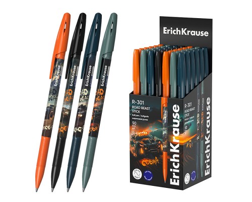 Ручка шариковая R-301 Stick Road Beast 0.7, цвет чернил синий