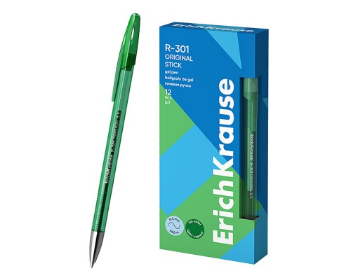 Ручка гелевая R-301 Gel Stick Original 0.5, цвет чернил зеленый