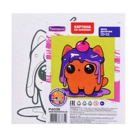 Картина по номерам "Киса-десертик"15х15