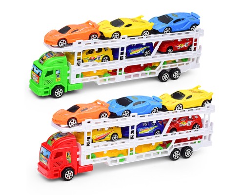 Машина "Автовоз" 6 гоночных машин, инерционная, пол колпаком