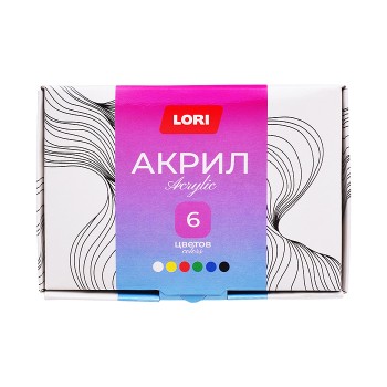 Краски акриловые "Классика" 6 цв. по 20 мл