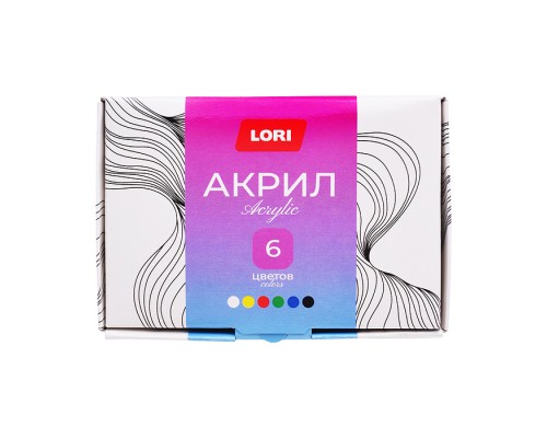 Краски акриловые "Классика" 6 цв. по 20 мл