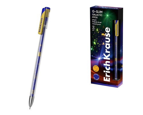 Ручка гелевая G-Slim Stick Galactic 0.5, цвет чернил синий