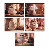 Альбом для рисования 8л. на скобе Prima Cat, А4