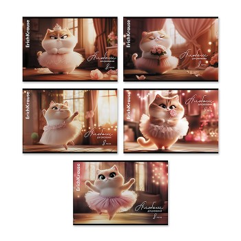 Альбом для рисования 8л. на скобе Prima Cat, А4