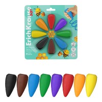 Восковые мелки Baby фигурные, 8 цветов (в блистере с европодвесом 8 шт)