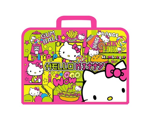 Папка пластиковая с ручками "Hello Kitty", А4