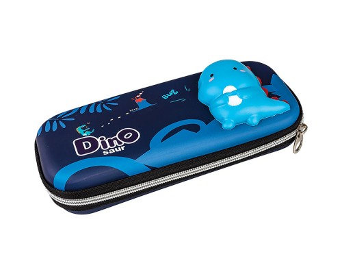 Пенал одинарный 24*11,5*4,5 cм "Сквиш Дино" 3Д ЭВА