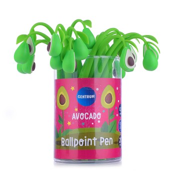 Ручка шариковая силиконовая "AVOCADO", цвет чернил синий, 0.7мм,