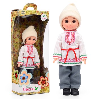 Кукла Мальчик в марийском костюме 30 см