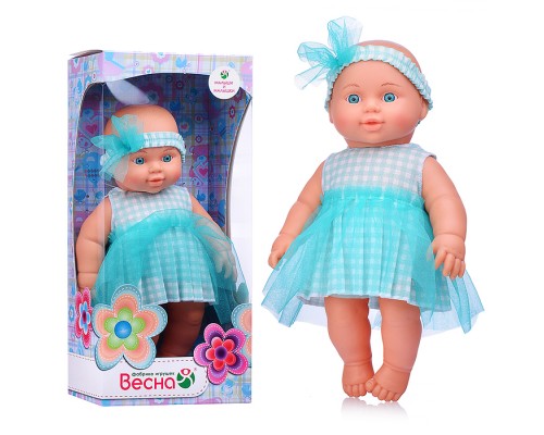 Кукла Малышка в мятном платье