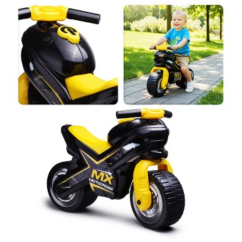 Каталка-мотоцикл "МХ" (чёрно-жёлтая)