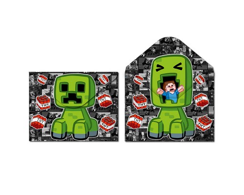 Папка-конверт на кнопке А4, пластик, "My game Утка" 180 мкм, двусторонняя печать