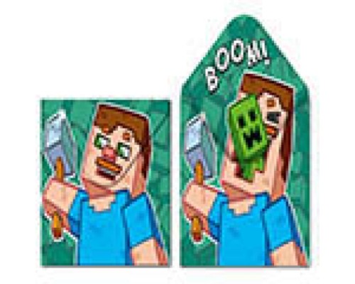 Папка-конверт на кнопке А4, пластик, "My game Огурец" 180 мкм, двусторонняя печать