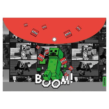 Папка-конверт на кнопке А4, пластик, "My game" 160 мкм