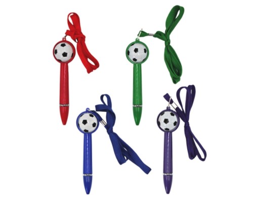 Ручка шариковая "Футбол", 1 мм, синяя, цвета в ассортимент