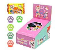 Ластик "Кошачьи лапки" микс, в индивидуальной упаковке