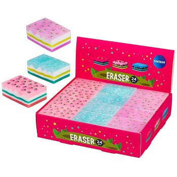 Ластик из синтетического каучука "Sandwich" 40х24х15мм в дисплее