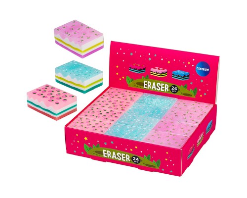 Ластик из синтетического каучука "Sandwich" 40х24х15мм в дисплее