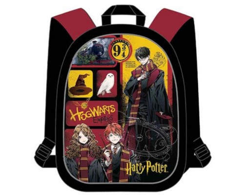 Рюкзак облегченный "Гарри Поттер" с анатомической спинкой, 2 отделения на молнии
