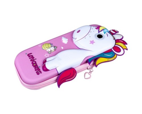 Пенал одинарный пустой 23*10*5 cм "Единорог" (ЭВА)