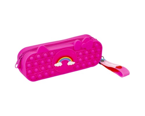 Косметичка Pop It размер 19х7х4,5cм (силикон) "Радуга"