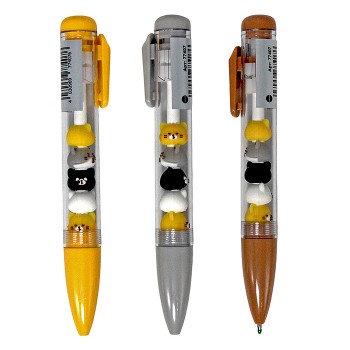 Ручка гелевая автоматическая "Кошка" 0,5 мм, синий