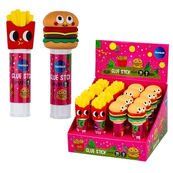 Клей-карандаш ПВП 9 гр. Hamburger & Chips