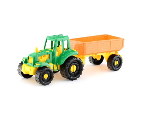 Трактор "Иван" с бортовым прицепом Фермерский